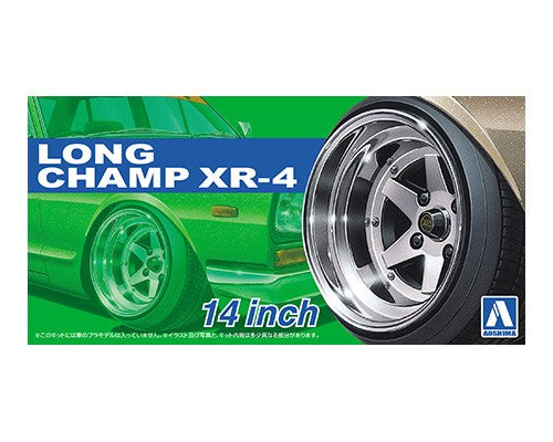 Aoshima 1/24 LONG CHAMP XR-4 14" Tire & Wheel Set