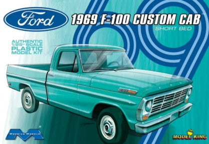 Moebius Models 1/25 1969 Ford F100 Custom Cab Pickup Truck w/Short Bed (Ltd Prod)