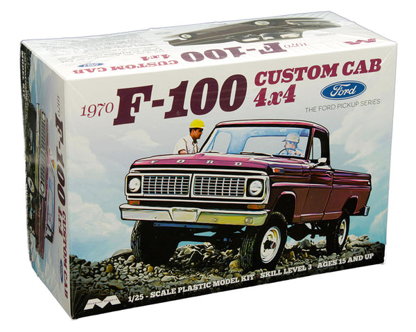 Moebius Models 1/25 1970 Ford F100 Custom Cab 4x4 Pickup Truck