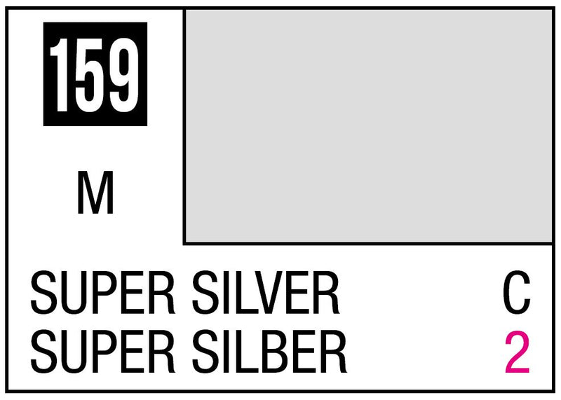 Mr. Hobby Mr. Color 159 - Super Silver (Metallic/Car) - 10ml