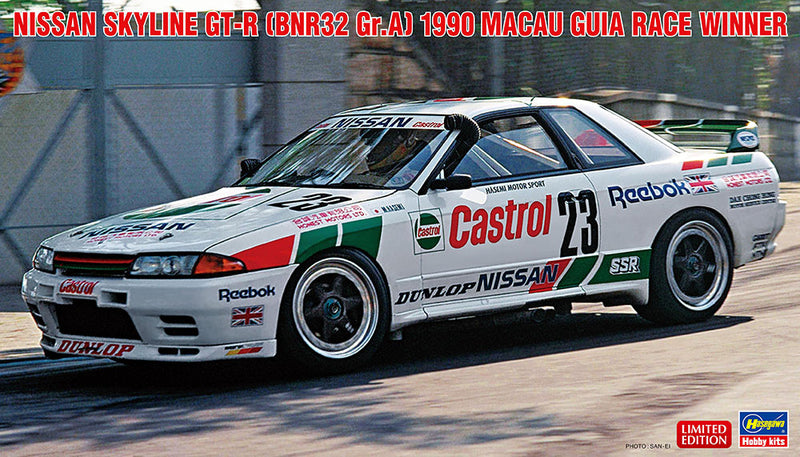 Hasegawa 1/24 Nissan Skyline GT-R BNR32 Gr.A 1990 Macau Guia Race Winner