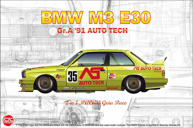 NuNu Hobby 1/24 BMW M3 E30 Gr.A 91 AUTO TECH