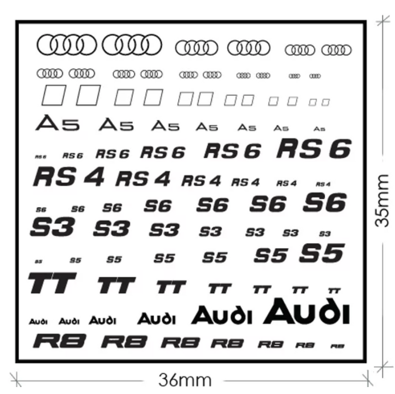 ZoomOn ZD025 Audi logo metal sticker
