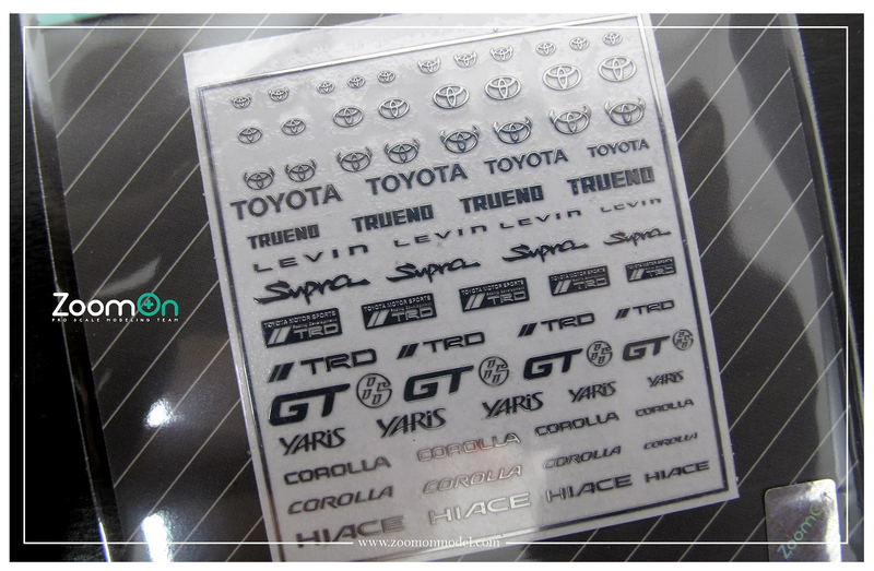 ZoomOn ZD026 Toyota logo metal sticker (A)