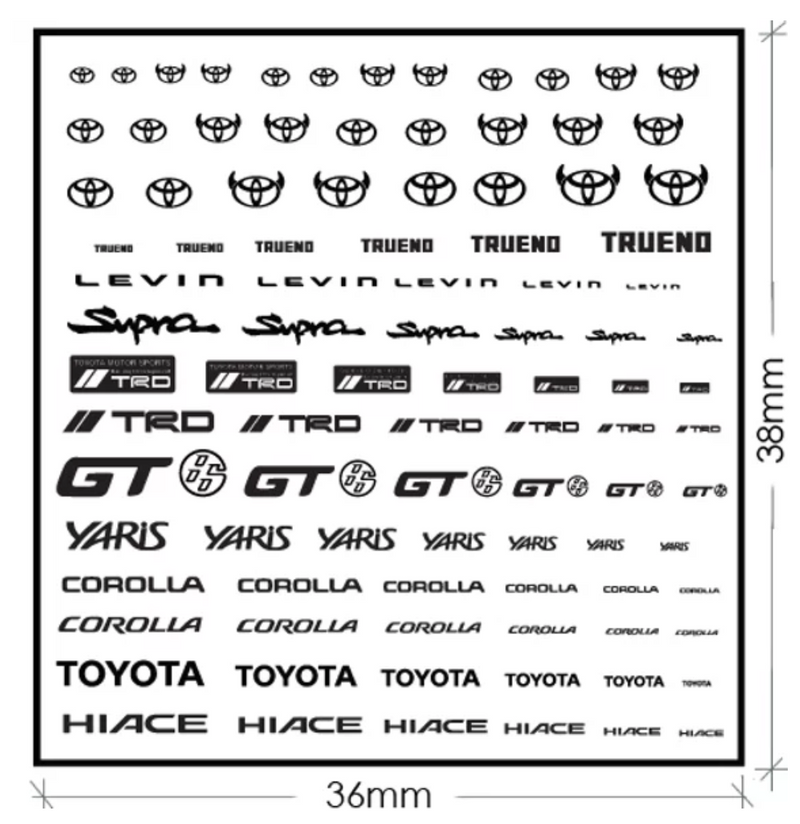 ZoomOn ZD026 Toyota logo metal sticker (A)