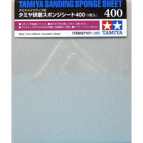 Tamiya 87147 Sanding Sponge Sheet 400