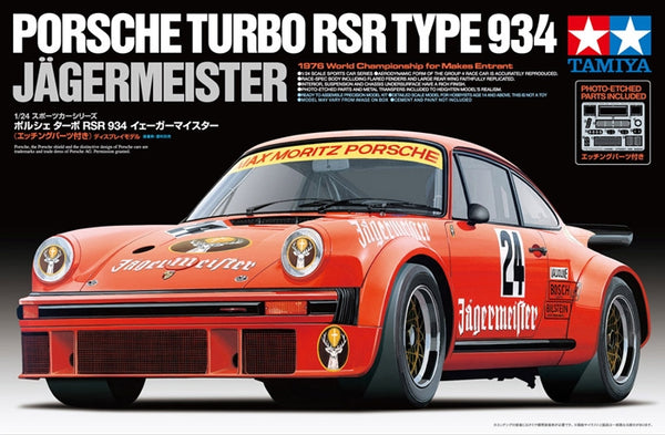 Tamiya 1/24 Porsche Turbo RSR Type 934 Jagermeister Race Car