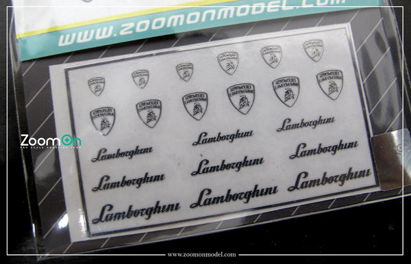 ZoomOn ZD023 Lamborghini logo metal sticker
