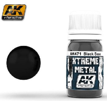 AK-INTERACTIVE AKI-471 Xtreme Metal Black Base 30ml Bottle