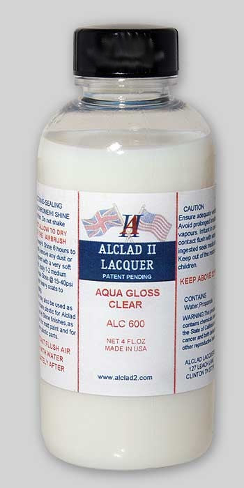 ALCLAD II ALC-600 4oz. Bottle Aqua Acrylic Gloss Varnish
