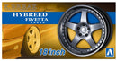 Aoshima 1/24 K-Break Hybreed Fivesta 18" Tire & Wheel Set