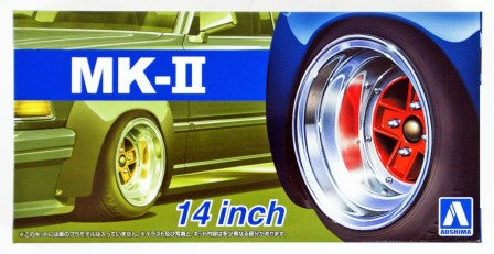 Aoshima 1/24 Mk II 14" Tire & Wheel Set