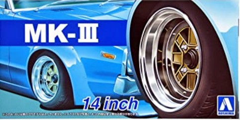 Aoshima 1/24 Mk III 14" Tire & Wheel Set