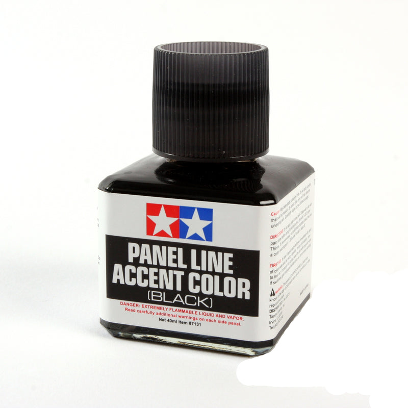 Tamiya Black Panel Line Accent Color (40ml Bottle)