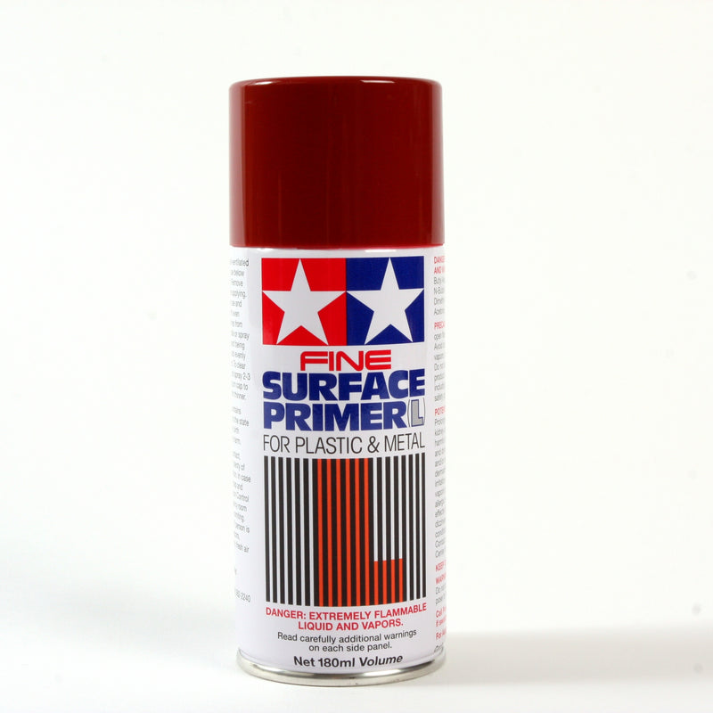 Tamiya Fine Surface Oxide Red Primer L for Plastic & Metal (180ml Spray)
