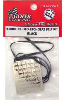GOFER RACING Photo-Etch Black Seatbelt
