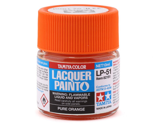 Tamiya LP-51 Pure Orange Lacquer Paint (10ml)