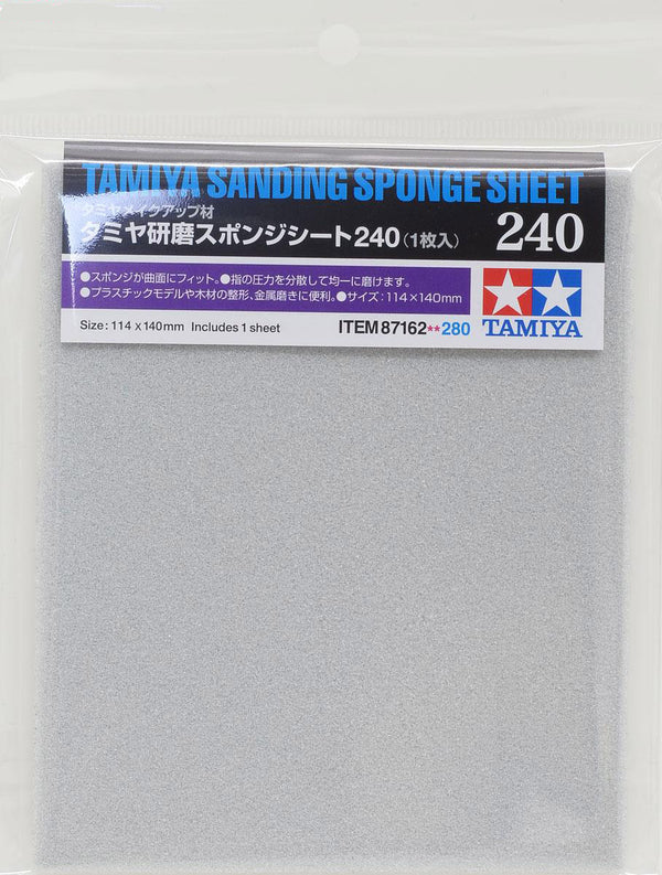 Tamiya 87162 Sanding Sponge Sheet 240